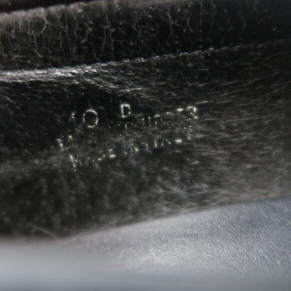 Banana Republic Shoes Mens 10 Loafer Slip On Black Leather Moc Toe Classic Italy - Picture 16 of 16